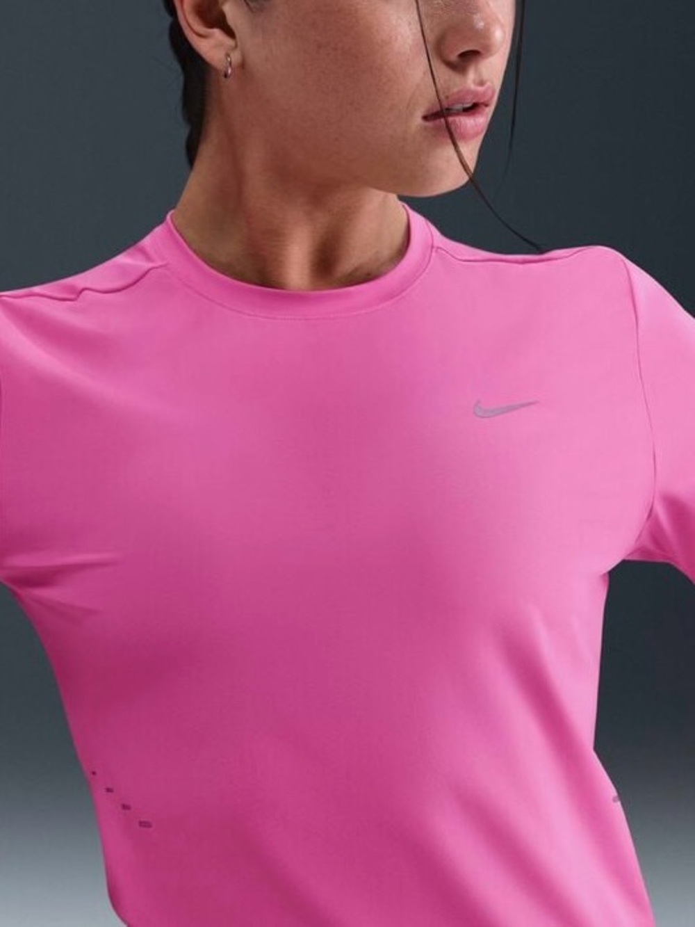 NWT Nike Swift Women's Dri-FIT Short-Sleeve Running Top Pink Large